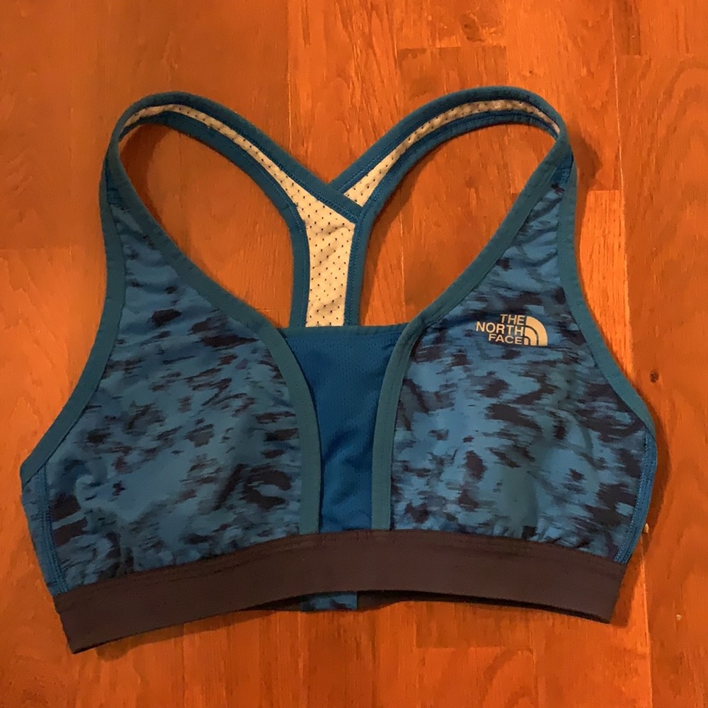Blue North Face Sports Bra Size Small